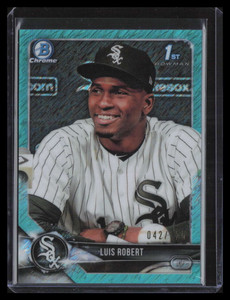 2018 Bowman Chrome Aqua Shimmer Refractor bcp21 Luis Robert Rookie 42/125