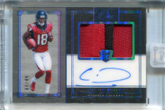 2018 Panini One Blue 45 Calvin Ridley Rookie Patch Auto 3/49