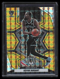 2021-22 Panini Mosaic Mosaic Gold Refractor 16 Kevin Durant 1/10