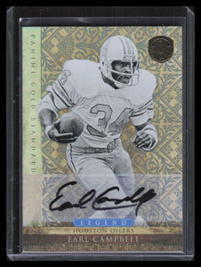 2011 Panini Gold Standard Autographs Silver 144 Earl Campbell Auto 3/5