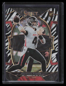 2022 Select Prizm Zebra Die Cut Refractor 36 Desmond Ridder Rookie Concourse