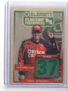 2010 Press Pass Element Flagship Performers Flag Tony Stewart #D1/5