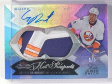 14-15 Fleer Showcase White Hot Griffin Reinhart autograph patch rc #D3/3
