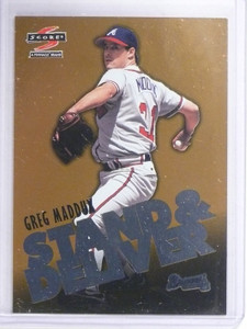 1997 Score Stand & Deliver Gold Greg Maddux #2