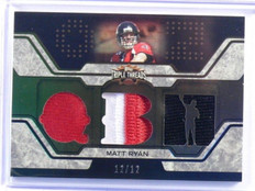 2008 Topps Triple Threads Matt Ryan 3clr patch jersey rc rookie #D12/12
