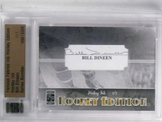 2010 Famous Fabrics Ink Hockey Edition Bill Dineen autograph auto #D 1/1