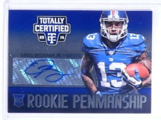 2014 Totally Certified Penmanship Blue Odell Beckham Jr. autograph rc /25
