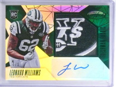 2015 Certified Mirror Emerald Leonard Williams autograph patch rc #D1/5