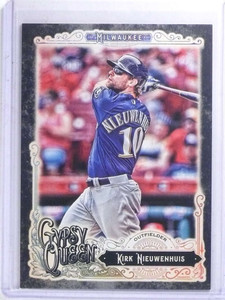 2017 Topps Gypsy Queen Black Parallel Kirk Nieuwenhuis #D 1/1 #44