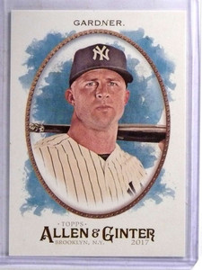 2017 Topps Allen & Ginter Glossy Parallel Brett Gardner #D 1/1 #105