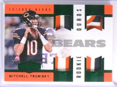 2017 Panini Plates & Patches Mitchell Trubisky quad patch rookie #D07/10