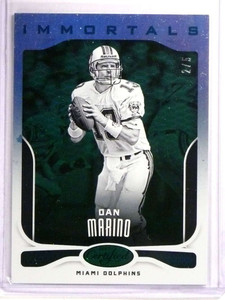 2017 Panini Certified Immortals Mirror Emerald Green Dan Marino #D2/5