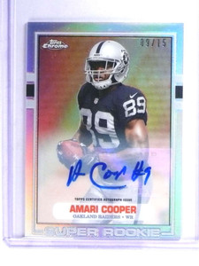 2015 Topps Chrome Mini 89' Amari Cooper autograph auto rc #D9/15