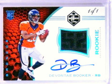 2016 Panini Limited Devontae Booker autograph auto patch rc rookie #D 1/1