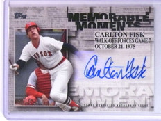 2017 Topps Memorable Moments Carlton Fisk autograph auto #D09/10 #CF