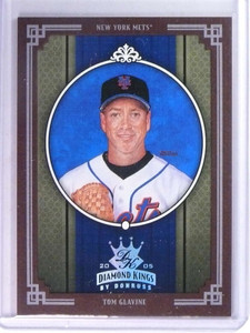 2005 Donruss Diamond Kings Framed Red platinum Tom Glavine #D 1/1