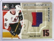 2005-06 In The Game Used Numbers Gold Jersey Patch Ryan Getzlaf rc SP/10