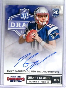 2014 Panini Contenders Draft Class Jimmy Garoppolo autograph auto rookie