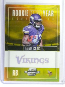 2017 Contenders Optic Dalvin Cook Rookie Year Gold Prizm rc #03/10 #ROY6