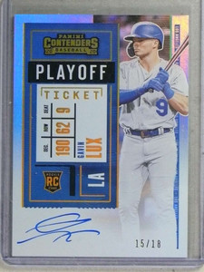 2020 Panini Contenders Ticket Gavin Lux autograph auto rc rookie #15/18