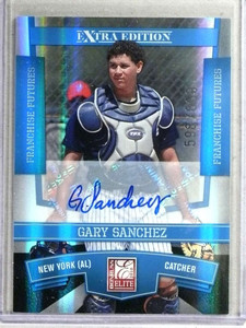 2010 Donruss Elite Extra Edition Gary Sanchez autograph auto rc #598/699