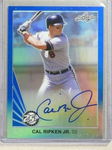 2015 Leaf 25th Metal Blue Cal Ripken Jr. Autograph Auto #D17/25 #BACRJ