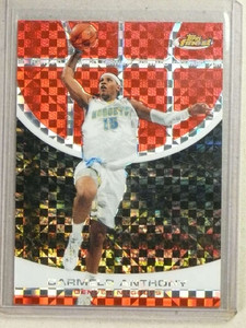 2005-06 Topps Finest X-Fractor Xfractor Carmelo Anthony #D082/139 #88