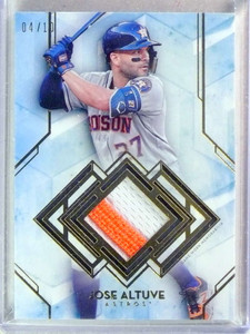2020 Topps Diamond Icons Jose Altuve 2clr Patch Jersey #D04/10