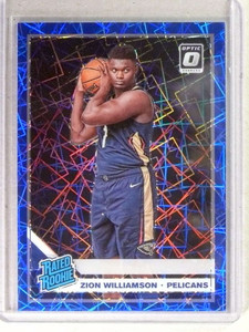 2019-20 Donruss Optic Rated Rookie RC Blue Velocity Zion Williamson #158