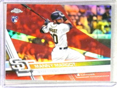 2017 Topps Chrome Red Refractor Mann Margot Rookie RC #D1/5 #197