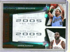2009-10 Playoff Contenders Draft Tandems Black James Harden Williams #D/50