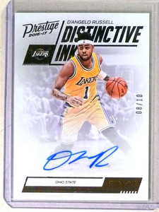 2016-17 Prestige Distinctive Ink Rainbow D'Angelo Russell Autograph #D8/10