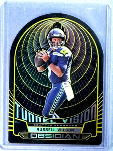 2019 Obsidian Tunnel Vision Electric Etch Russell Wilson #D10/10 #TV29