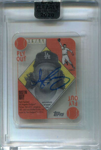 2020 Topps Clearly Authentic '51 Red Blue Backs Dustin May Rookie Auto 16/99