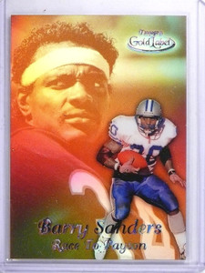 1999 Topps Gold Label Race to Payton Black Barry Sanders #R8 *63476