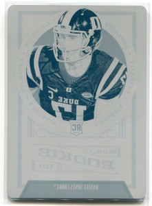2019 Panini Legacy Plates Patches Printing Plate Cyan Daniel Jones Rookie 1/1