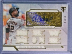 2018 Topps Triple Threads Relics Sepia Andrew McCutchen Jersey Autograph #15/18