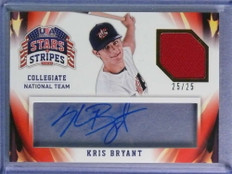 2015 USA Stars &amp; Stripes Collegiate Kris Bryant Patch Autograph Auto #25/25 #56