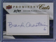 2009 Upper Deck Prominent Cuts Brandi Chastain Autograph Auto #31/97 #PCCHAS