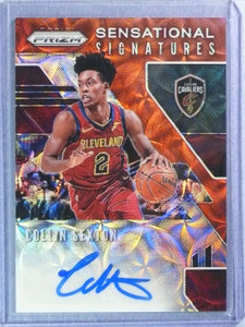 2019-20 Prizm Sensational Signatures Prizm Choice Collin Sexton Autograph Auto