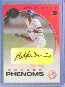 2001 Donruss Class Of Rookie Phenoms Alfonso Soriano Autograph Auto #D093/625