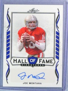 2021 Leaf Hall Of Fame Signatures Joe Montana Autograph Auto #HOFJMI ID: 117201