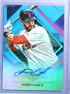 2020 Topps Fire Blue J.D. Martinez Autograph Auto #1/5 #FAJMA