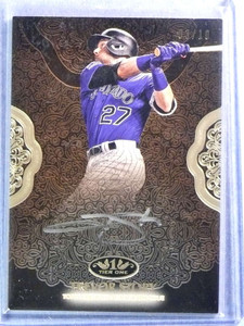 2019 Topps Tier One Prime Performers Silver Ink Trevor Story Autograph #03/10
