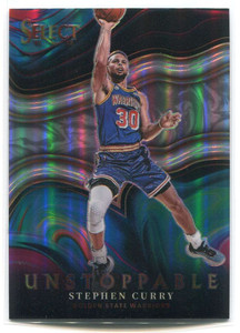 2021-22 Select Unstoppable Prizms Silver Refractor 3 Stephen Curry