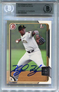 2015 Bowman Draft 137 Ke'Bryan Hayes RC Auto BAS Certified Autograph 0014523859
