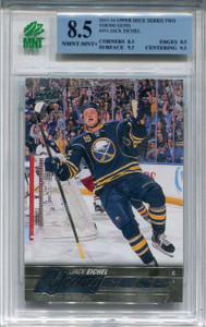 2015-16 Upper Deck 451 Jack Eichel Rookie YG Young Guns MNT 8.5 NM-MT+