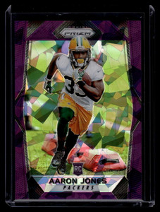 2017 Panini Prizm Prizms Purple Crystals Refractor 288 Aaron Jones Rookie 18/75