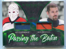 2020-21 ITG Used Passing the Baton Emerald ptb9 Hextall Lindbergh Dual Patch 3/4