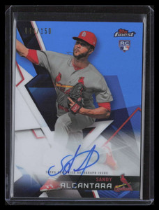 2018 Finest Autographs Blue Refractor FASA Sandy Alcantara Rookie Auto 144/150